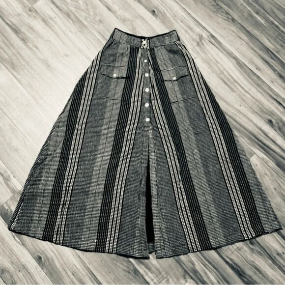 House‎ of Harlow x Revolve Jonah Maxi Skirt Black/White front Split Size XS - Picture 8 of 13